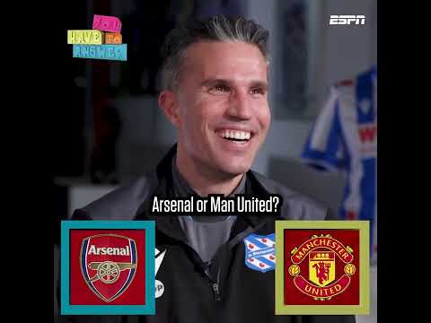 Robin van Persie couldn't pick between Arsenal and Manchester United!