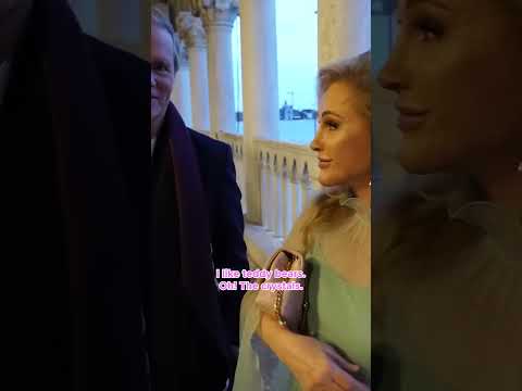 KATHY HILTON IS AT THE MAX MARA RESORT SHOW IN VENICE! #shorts