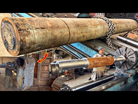 How Amazingly They Turned 4 Ton Heavy Shaft With Unique Technology, Few Machinists Know This