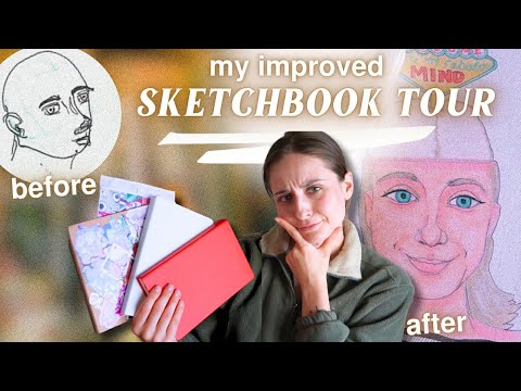 can my drawing abilities improve in just one week? | SKETCHBOOK TOUR 2023 part 2!