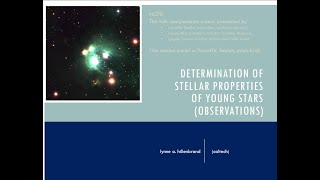 L. Hillenbrand: Determination of Stellar Properties of Young Stars (Observations)