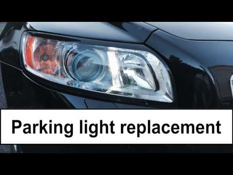 Volvo V50 2008: Parking light bulb replacement