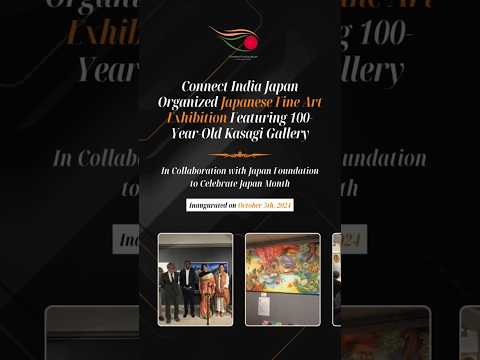 Connect India Japan successfully hosted The fine are exhibition✨ #indojapan #artexhibition