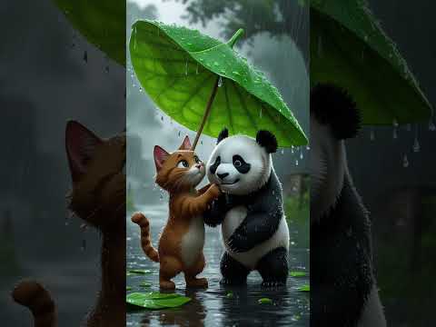 The Brown Cat and the Lost Panda#animalrescue #cuteanimals #catrescue #ai #cat #catlover #cutecat #貓