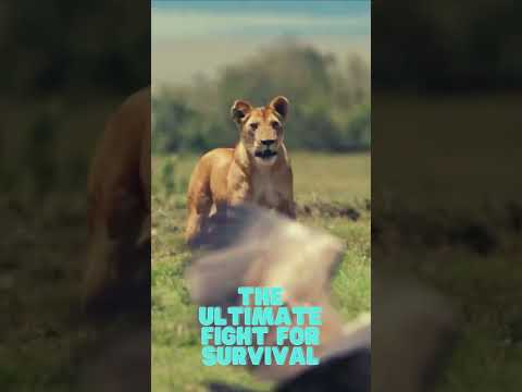 The Ultimate Fight for Survival! #lioness  #wildlife #animaldocumentary