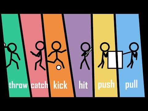 Stickman Verbs 3 - Learn Sports Verbs & More Action Words - The Kids' Picture Show