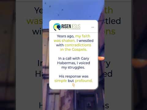 Years ago, my faith was shaken. I wrestled with contradictions in the Gospels. In a call with Gary..