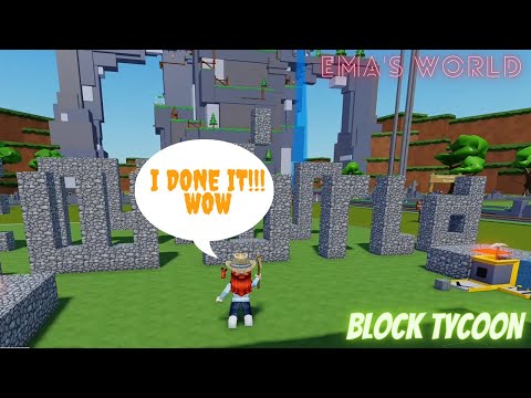 I finally made it!!! WoW // Block tycoon // Roblox //Ema world