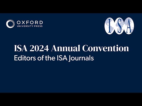 Submit to an ISA Journal | ISA 2024 Annual Convention