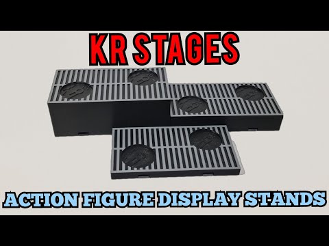 Check out "KR STAGES", the new 3D printed Action Figure Display bases.