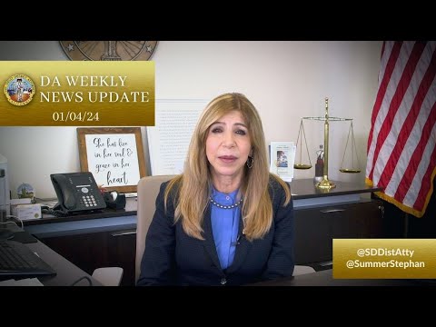 DA Weekly News Update with DA Summer Stephan 01-04-24