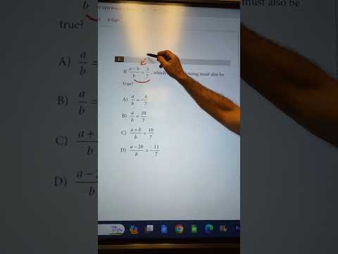 Cracking The Tough Sat Math Problem With Two Variables #math