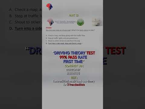 🚗📚 Driving Theory 2024 question about driving on a busy road.   #ukdrivingtest