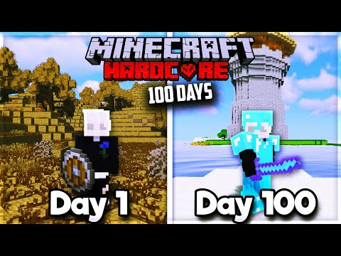 I spent 100 Days in a Zombie Apocalypse in Hardcore Minecraft..... Here's what happened