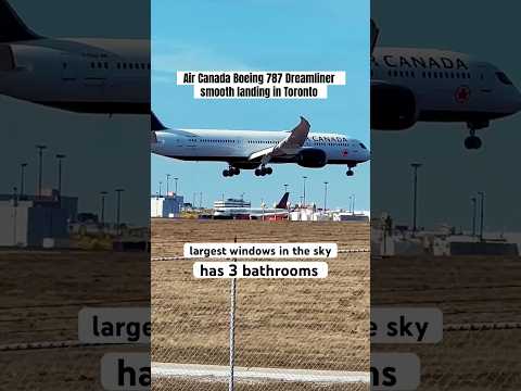 Air Canada Dreamliner Boeing 787 landing jn Toronto #canada #aviation #yyz