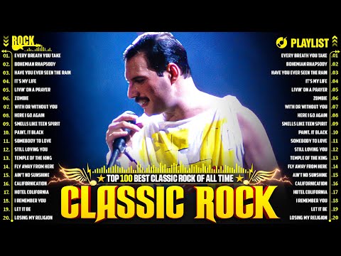 Queen, Bon Jovi, Guns N' Roses, ACDC, Aerosmith 🤘 Classic Rock Songs 70s 80s 90s Full Album