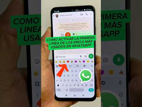 How to enable the first row of the most used emoji in WhatsApp