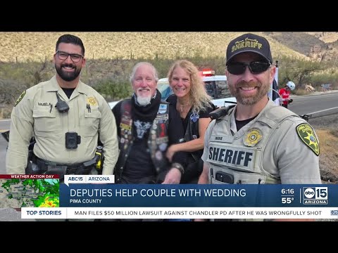 Pima County deputies step in to bear witness to couple's wedding