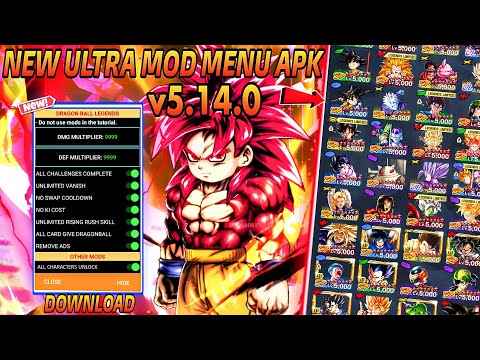 (NEW!) Dragon Ball Legends v5.14.0 Mod Menu / Unlock 14 Star ⭐ / Dragon Ball Legends Hack