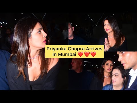 Priyanka Chopra Jonas Looks ravishing as she arrives back in Mumbai after long time #priyankachopra