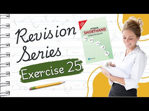 Pitman English Shorthand : Exercise -25 "REVISION SERIES" Avoid Common Shorthand Mistakes with ease!