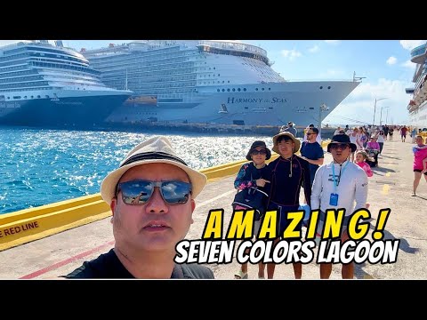 BACALAR  7 COLORS LAGOON DAY5/HARMONY OF THE SEAS/ROYAL CARIBBEAN #royalcaribbean #cruise #mexico