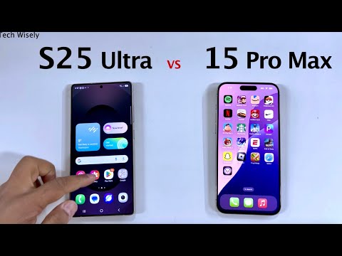 SAMSUNG S25 Ultra vs iPhone 15 Pro Max - Speed Test