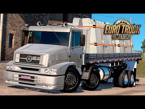 MB 1620 Bitruck Carregado com Mármore - Euro Truck 2 Mods 1.53