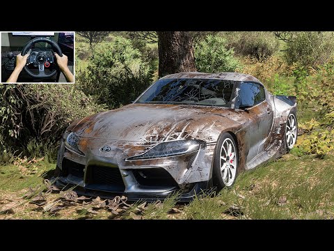 Rebuilding Toyota Supra Forza Horizon 5 Logitech G29 Stering Wheel Gameplay