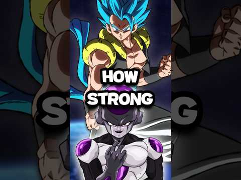 How Strong is Gogeta in Dragon Ball Super? #dragonball #dragonballz #dragonballsuper #goku