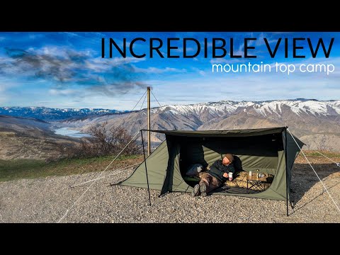 Hot Tent Camping With Stunning Views