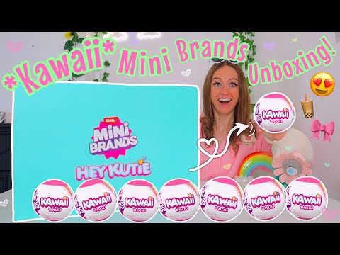 UNBOXING 50 NEW *KAWAII* MINI BRANDS!!😱🧋🎀🍣🐻‍❄️(INSANE LUCKY RARE FINDS...🫢✨) | Rhia Official♡