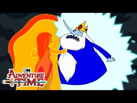 Ice King Vs Flame Princess! | Adventure Time | Cartoon Network