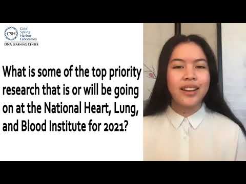 Students Talk Science — COVID-19: Priorities for the National Heart, Lung, and Blood Institute