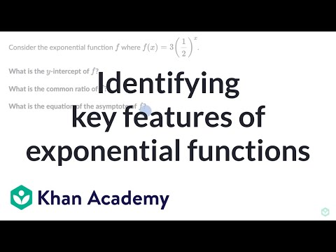 Identifying key features of exponential functions | Algebra 1 (TX TEKS) | Khan Academy