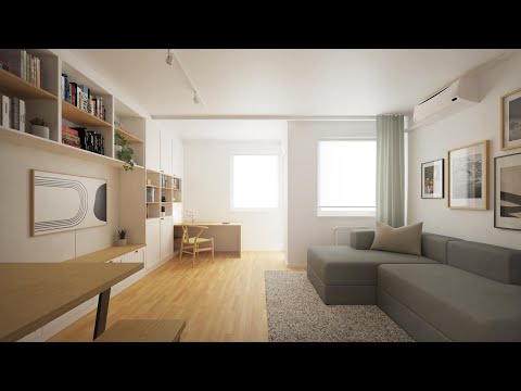 ARCHITECT REDESIGNS - A Tiny One Bedroom Budapest Apartment For a Family of 3 - 52sqm/560sqft