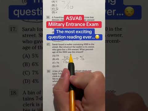 ASVAB Arithmetic Reasoning Practice Problem of the Day17 #asvab #arithmeticreasoning #afqt