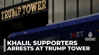 Arrests made at Trump Tower rally in support of activist Mahmoud Khalil