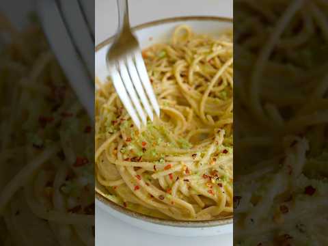 Lemon Spaghetti with Basil Parmesan