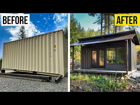 Couple Builds an Off-Grid SHIPPING CONTAINER HOME (start to finish)