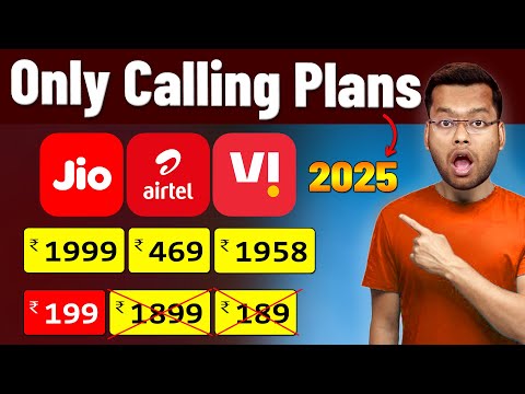 Jio New Calling Plan 2025 | Airtel New Calling Plan 2025 | Vi New Calling Plan 2025 | Jio New Plans