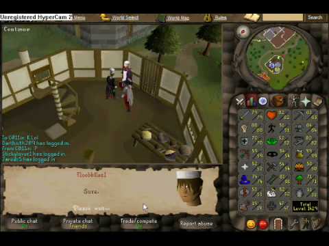 noobkillaz1 first 99 skill (cooking) 7/7/07