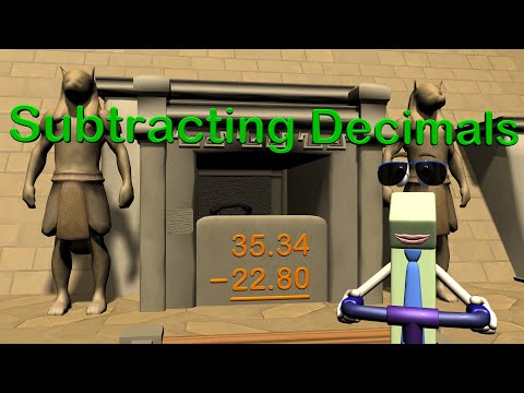 Subtracting Decimals - Mage Math 5th Grade Video