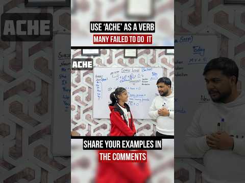 Ache Means? Can You Use It as a Verb? 🤔 #thenextstep4you