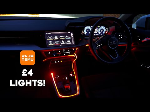 These Car Ambient Light Strips are only £4 from TEMU!