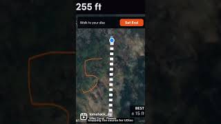 Mapping my course for UDisc! #discgolf #mapping #newcourse