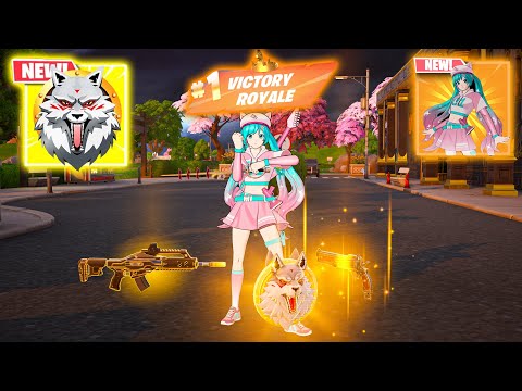 Neko Hatsune Miku vs ALL NEW MEDALLIONS & MYTHIC WEAPONS ( NEW! FORTNITE CHAPTER 6 SEASON 2 )