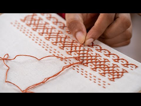 Easy Woven Border Pattern:  Step by Step Tutorial