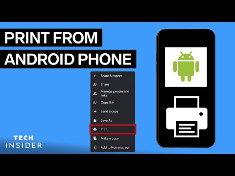 How To Print From Android Phone