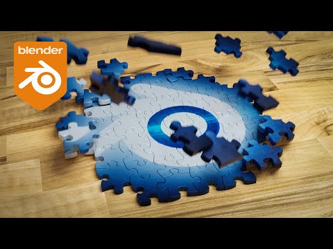 Blender Tutorial - Jigsaw Puzzle Building Animation